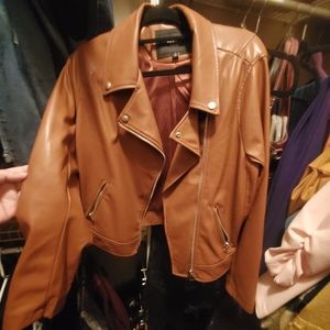 Women's patent leather jacket